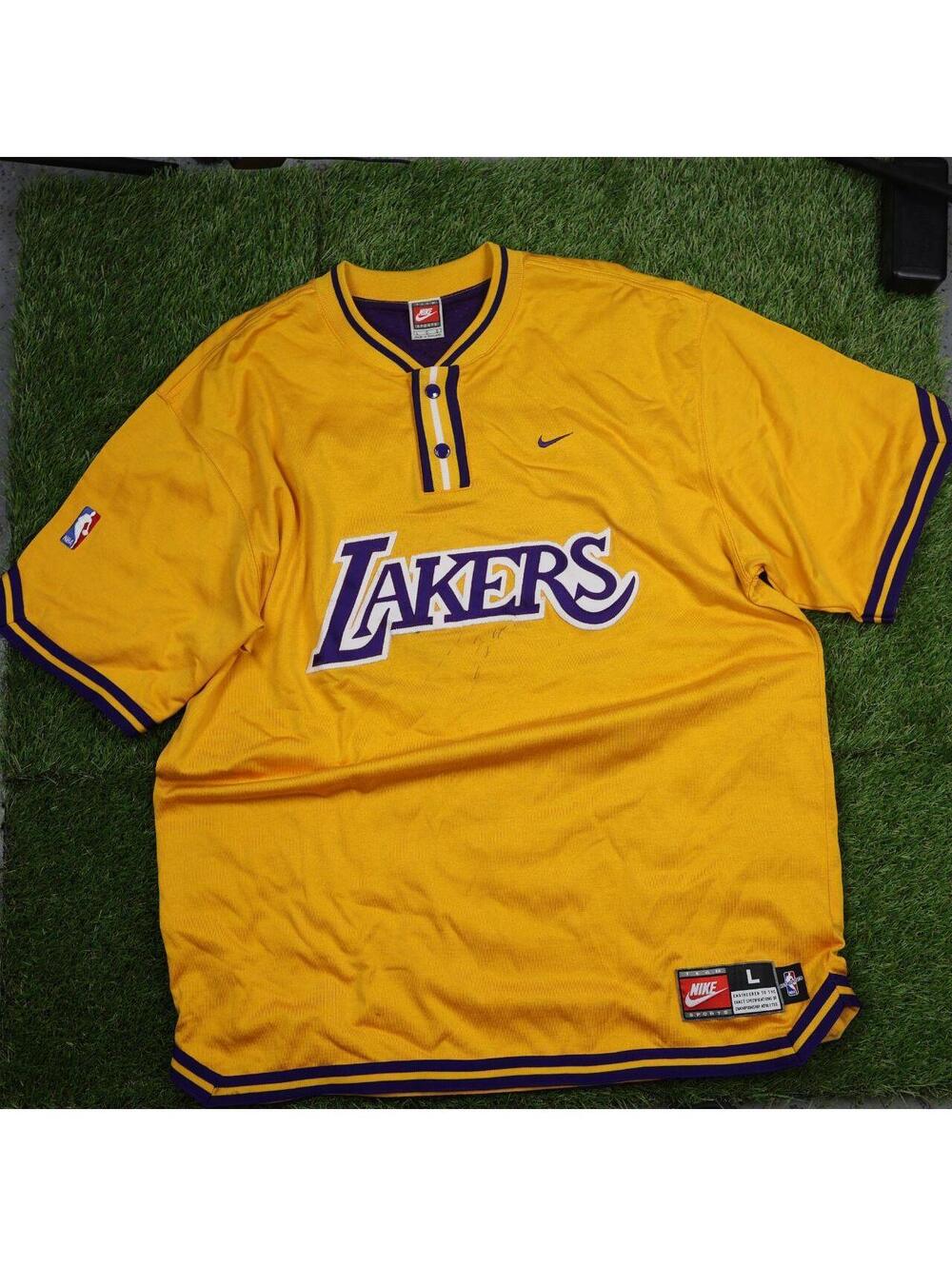 Nike Los Angeles Lakers Vintage Gold Button-Up Jersey